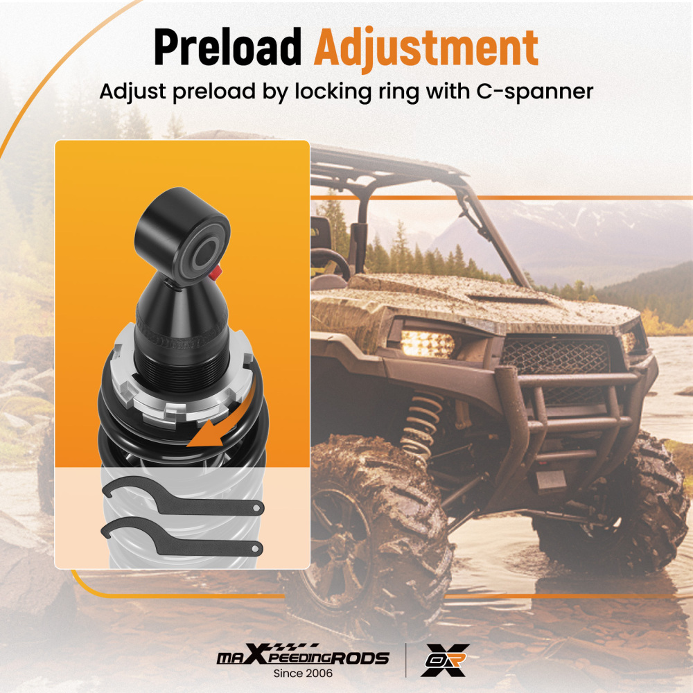 Front Gas Shock Strut Absorbers compatible for Honda Rancher 350 TRX350TE 4x4 ES 2000-2006