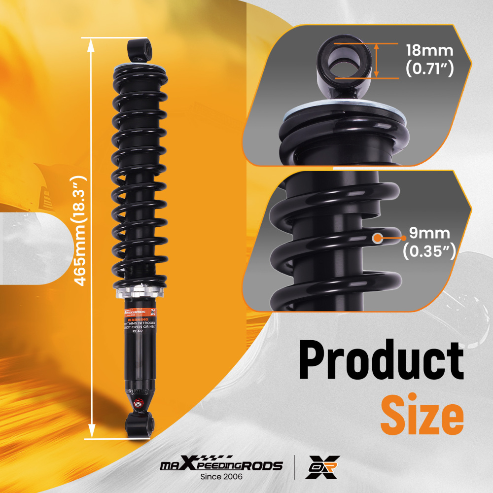 Rear Shocks compatible for Honda Rincon 650 2003-2005 GPScape 2004-2005 52400-HN8-003