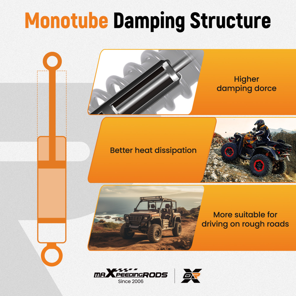 Rear Shocks compatible for Honda Rincon 650 2003-2005 GPScape 2004-2005 52400-HN8-003