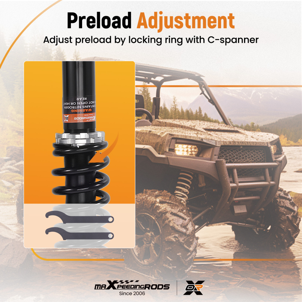 Rear Shocks compatible for Honda Rincon 650 2003-2005 GPScape 2004-2005 52400-HN8-003