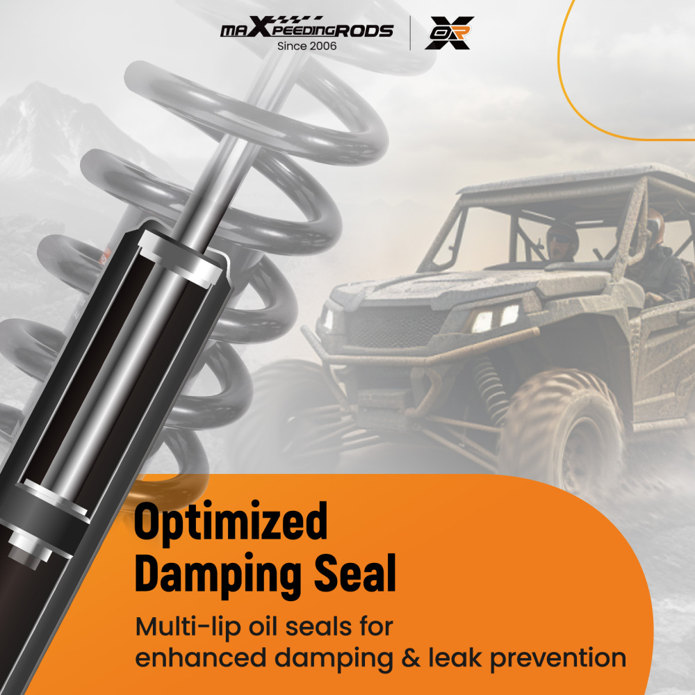 2x Front Gas Shock Strut Absorbers compatible for Polaris Ranger 500 09-10 compatible for Ranger 800 10-15