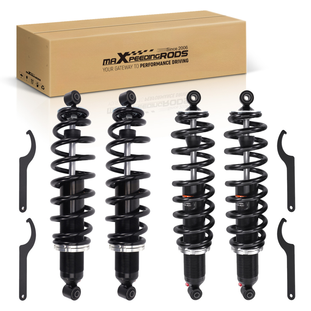 Set 4 Coil-over Shocks FrontRear For 2009 2010 compatible for Polaris Ranger 500 4x4 7043394
