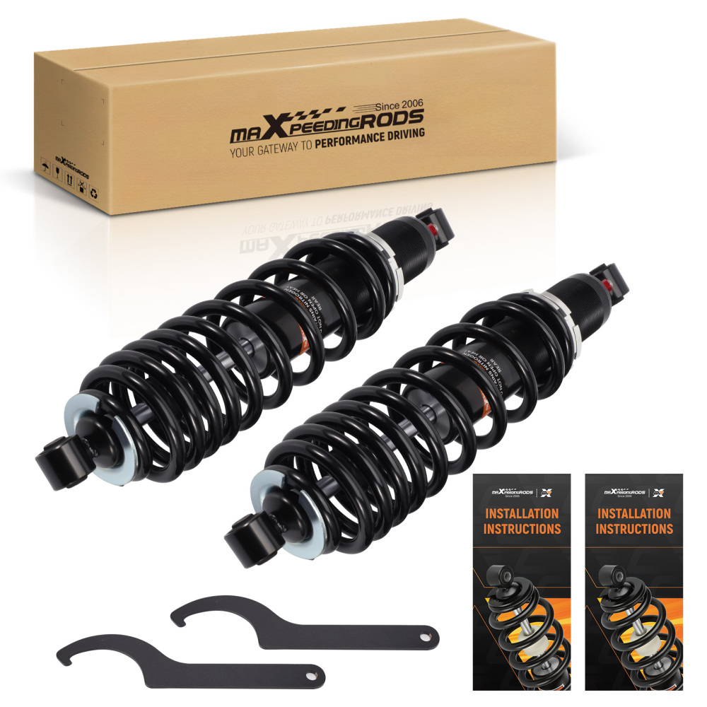 2x Rear Shocks compatible for Polaris Ranger 400 11-14 500 Crew 500 2011-2013 7043548