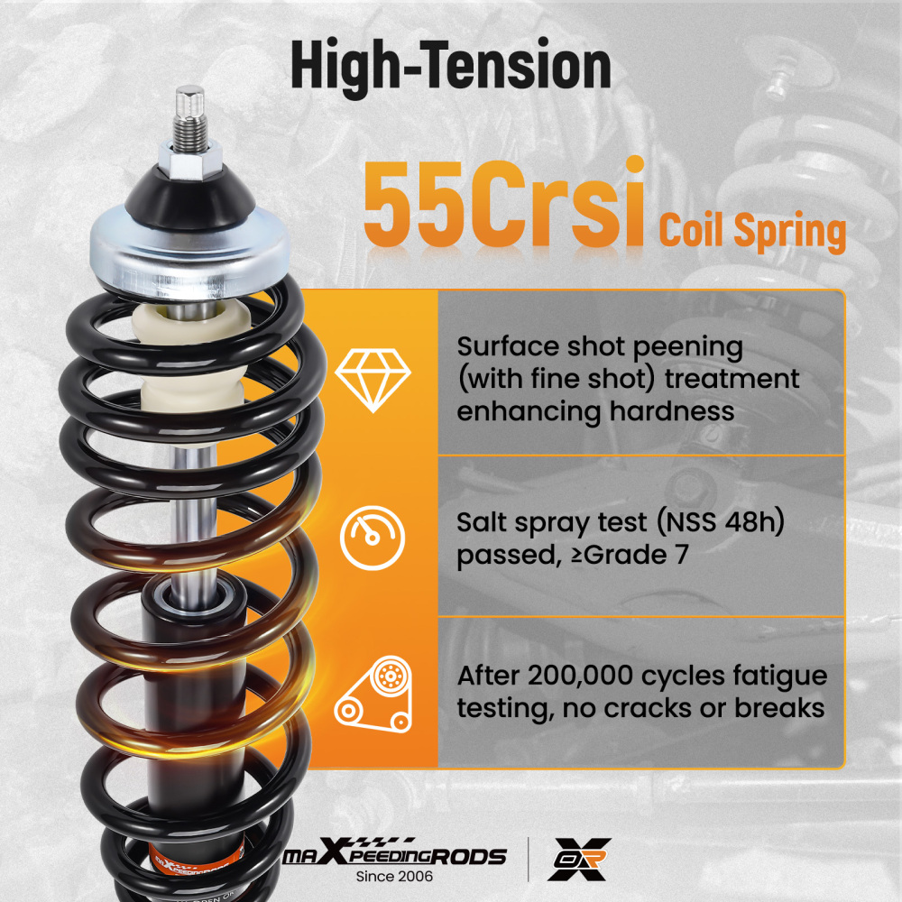 Front Coil-Over Shocks compatible for Polaris Ranger 500 2x4 4x4 2004-2005 6x6 1999