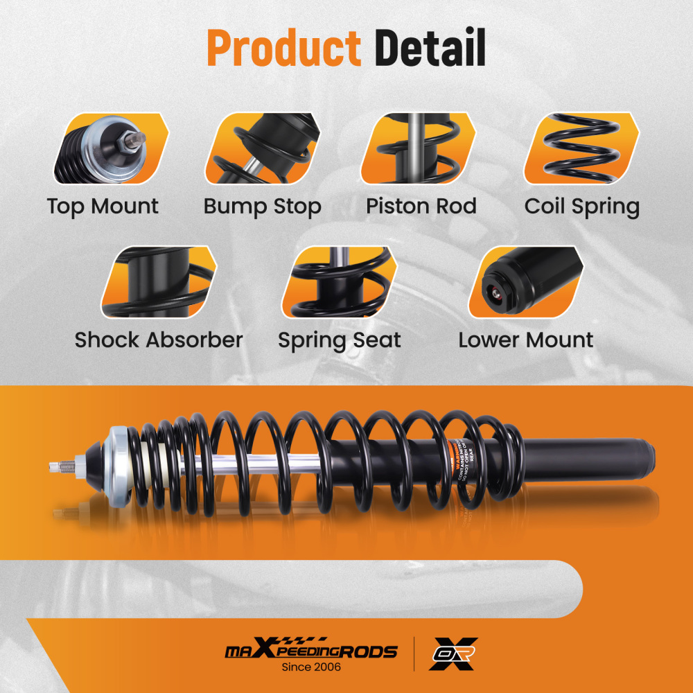 Full Set of Gas Shocks compatible for Polaris Sportsman 450 2016-2017 500 2006-2012