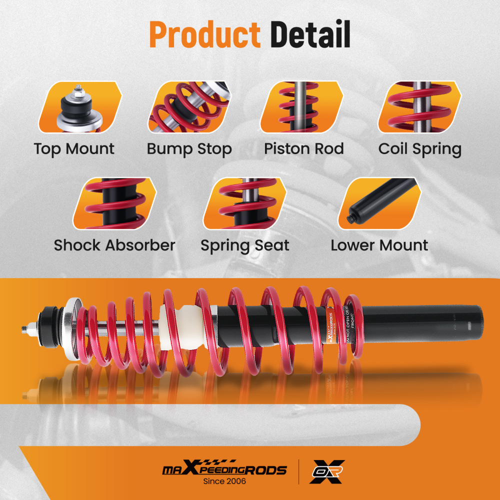 4pcs FrontRear Shocks Struts Kit compatible for Polaris Sportsman 335 400 500 600 700