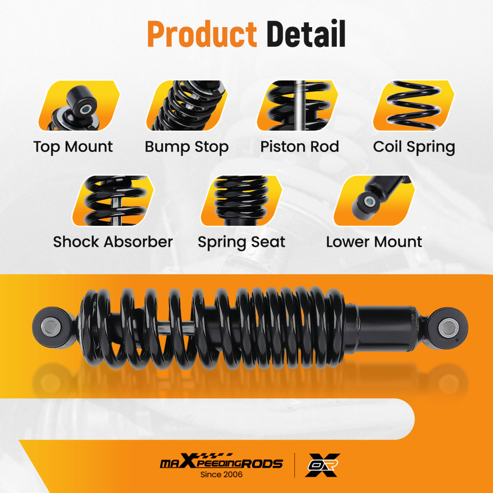 Rear Shocks Strut Absorber Kit compatible for Yamaha Golf G14 G16 G19 2007-2016 JN4F221000