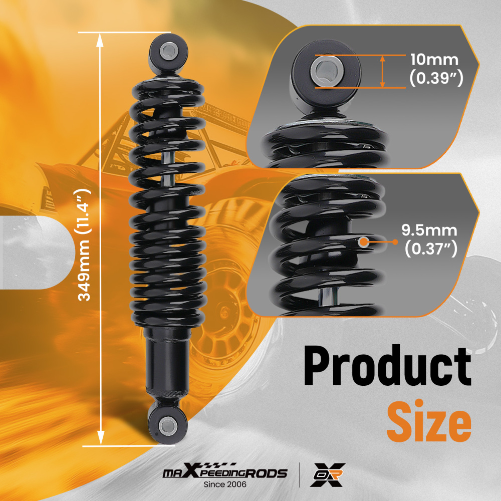 Rear Shocks Strut Absorber Kit compatible for Yamaha Golf G14 G16 G19 2007-2016 JN4F221000