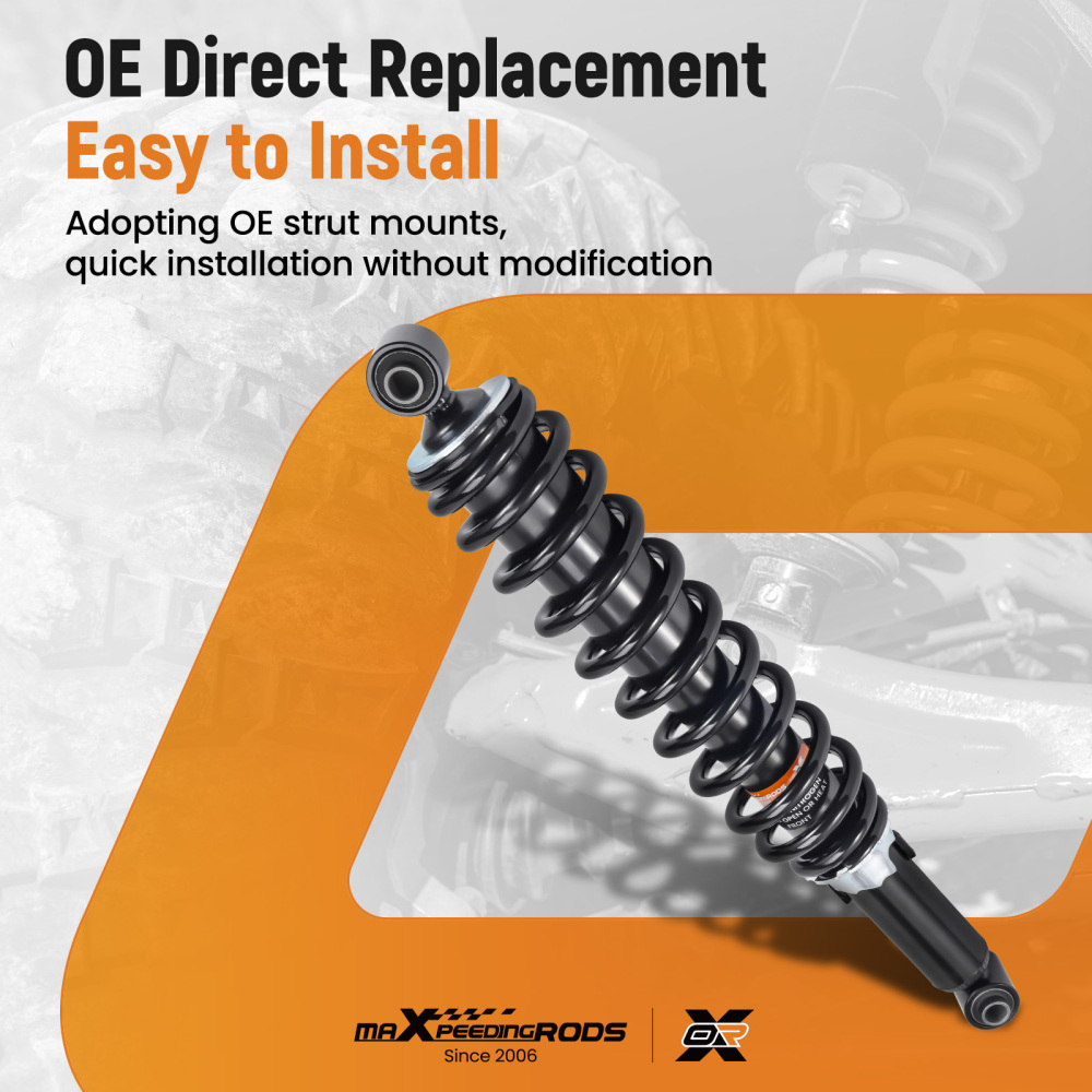 Rear Shock Strut Absorber Kit compatible for Yamaha Bruin 350 2x4 YFM350BA 2004-2006