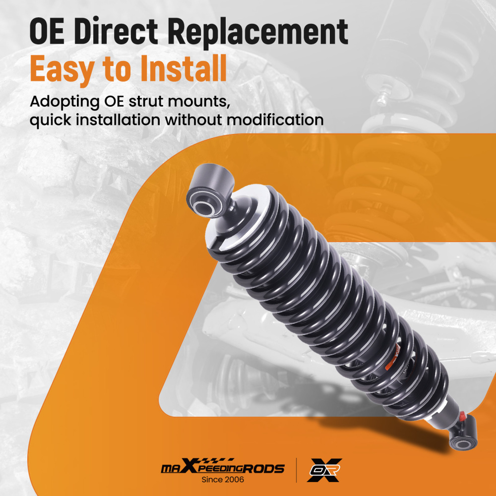 Rear Shocks Strut Absorber Kit compatible for Yamaha Rhino 450 YXR450 4x4 2005-2009@DEYH