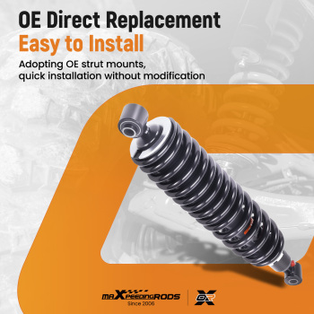 Rear Shocks Strut Absorber Kit compatible for Yamaha Rhino 450 YXR450 4x4 2005-2009@DEYH