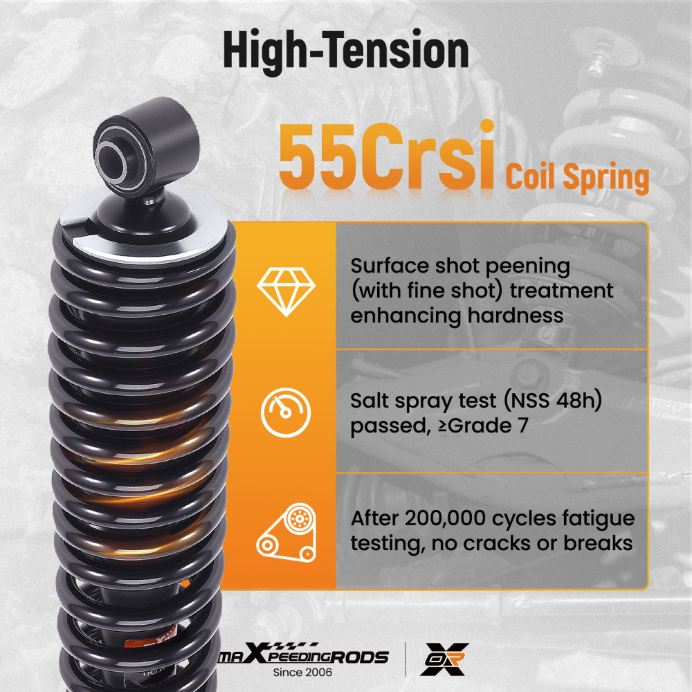 Rear Shocks Strut Absorber Kit compatible for Yamaha Rhino 450 YXR450 4x4 2005-2009@DEYH