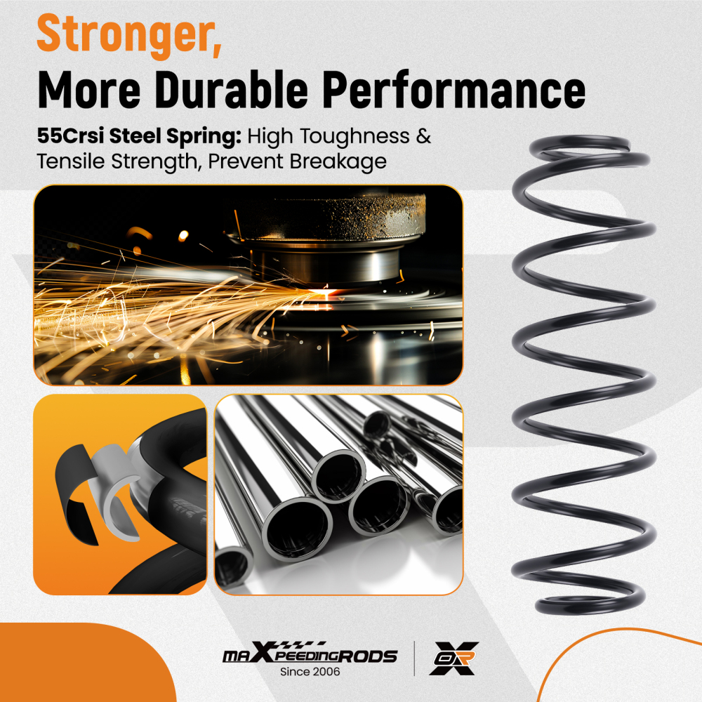 2x Coil Spring Rear Set compatible for SEAT CORDOBA IBIZA compatible for SKODA FABIA compatible for VW POLO 6Q0511115K