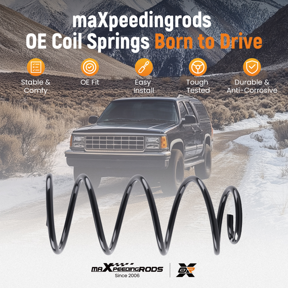 2x Coil Spring Set compatible for Volvo C30 533 S40 544 V50 545 C70 542 Front 30666205
