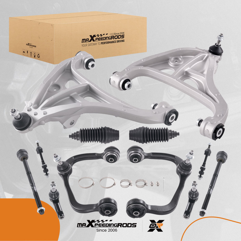12PCS Front Upper Lower Control Arm Ball Joint compatible for Ford F-150 MARK LT 2005-2008