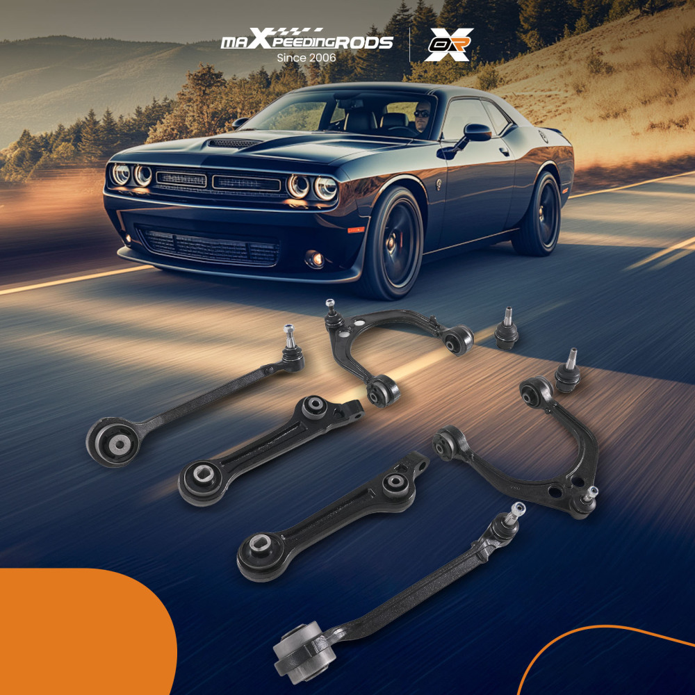 8x Front Upper Lower Control Arm w/ Ball Joint for 11-23 Charger Challenger 300