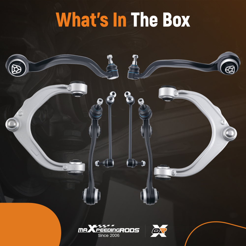 BRACCI DI CONTROLLO ANTERIORI L+R IN 8 PEZZI compatibile per BMW X5 F15 F85 X6 F16 F86 14-19