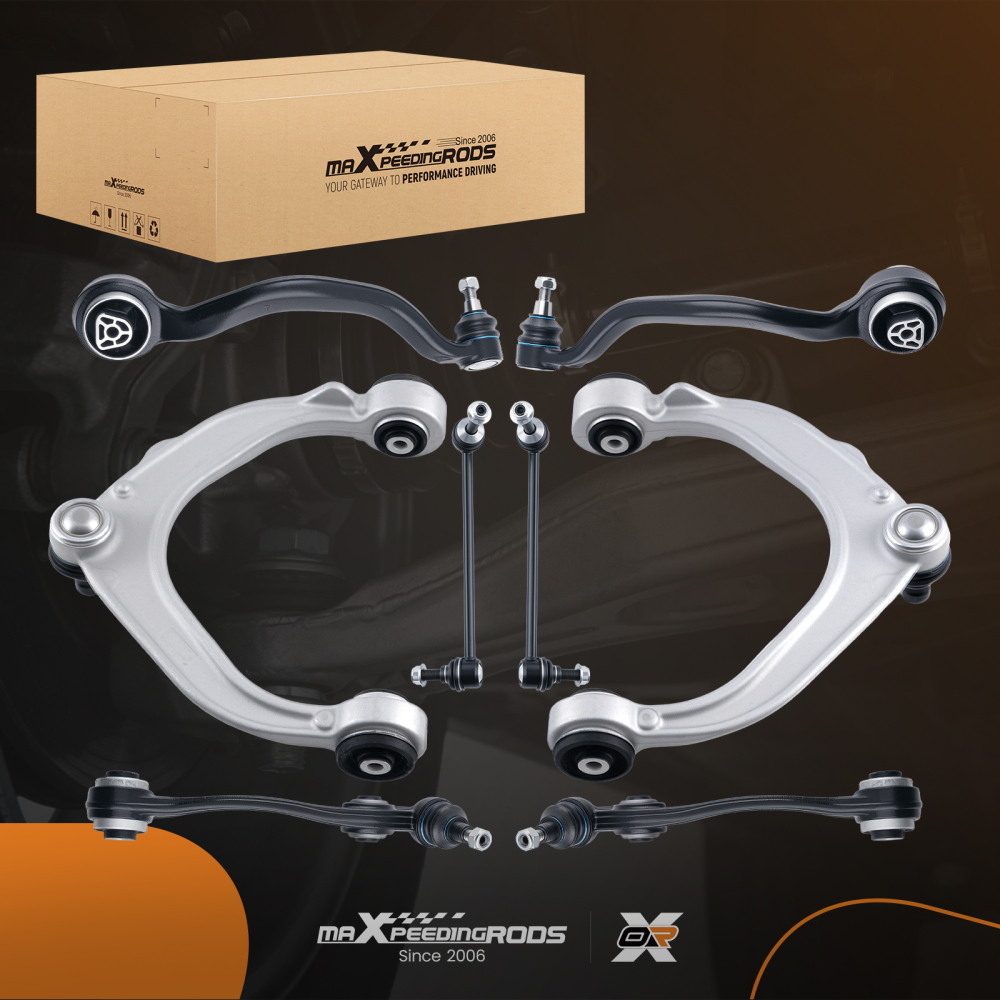 BRACCI DI CONTROLLO ANTERIORI L+R IN 8 PEZZI compatibile per BMW X5 F15 F85 X6 F16 F86 14-19