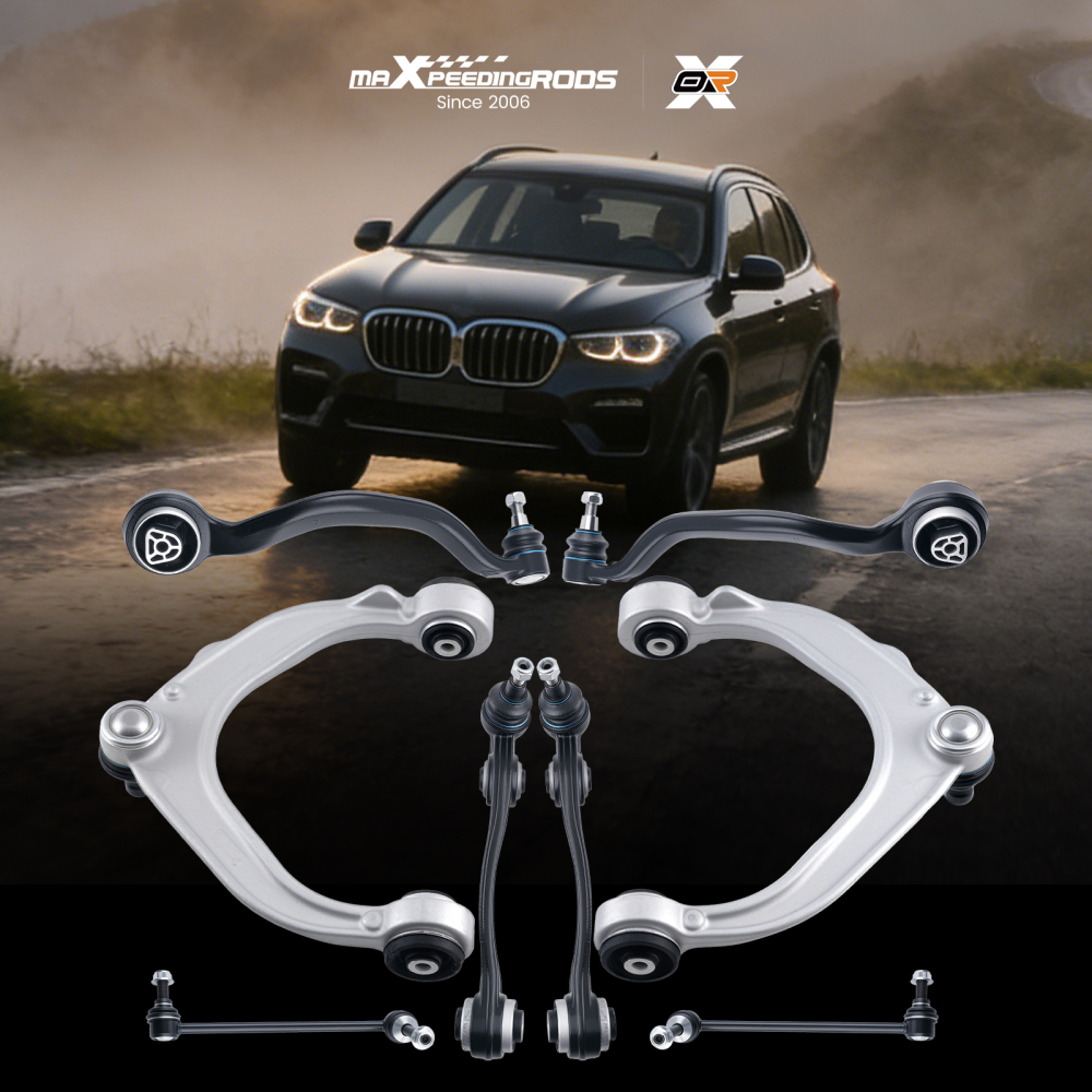 BRACCI DI CONTROLLO ANTERIORI L+R IN 8 PEZZI compatibile per BMW X5 F15 F85 X6 F16 F86 14-19