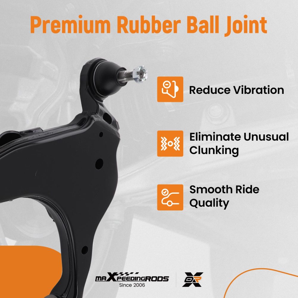 4x Front Lower Control Arm Ball Joint Sway Bar Link compatible for Toyota 4Runner 2003-2009