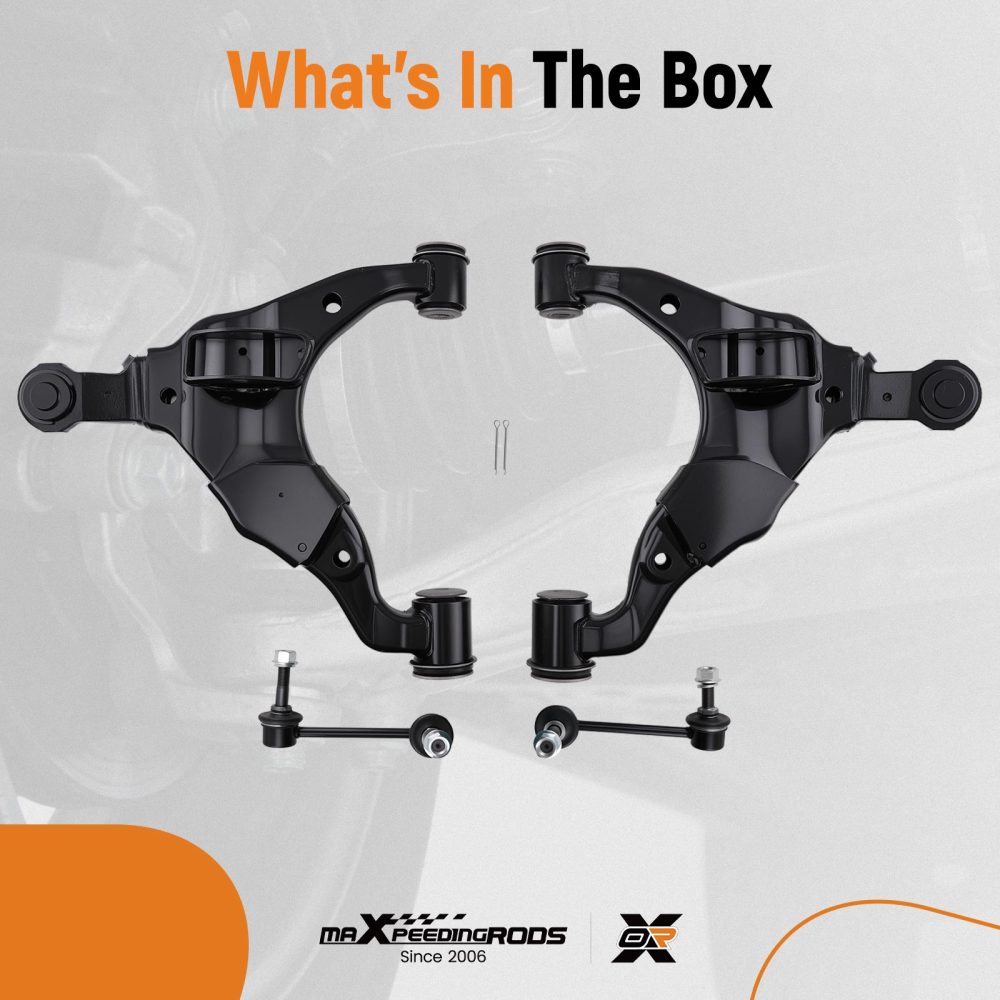 4x Front Lower Control Arm Ball Joint Sway Bar Link compatible for Toyota 4Runner 2003-2009