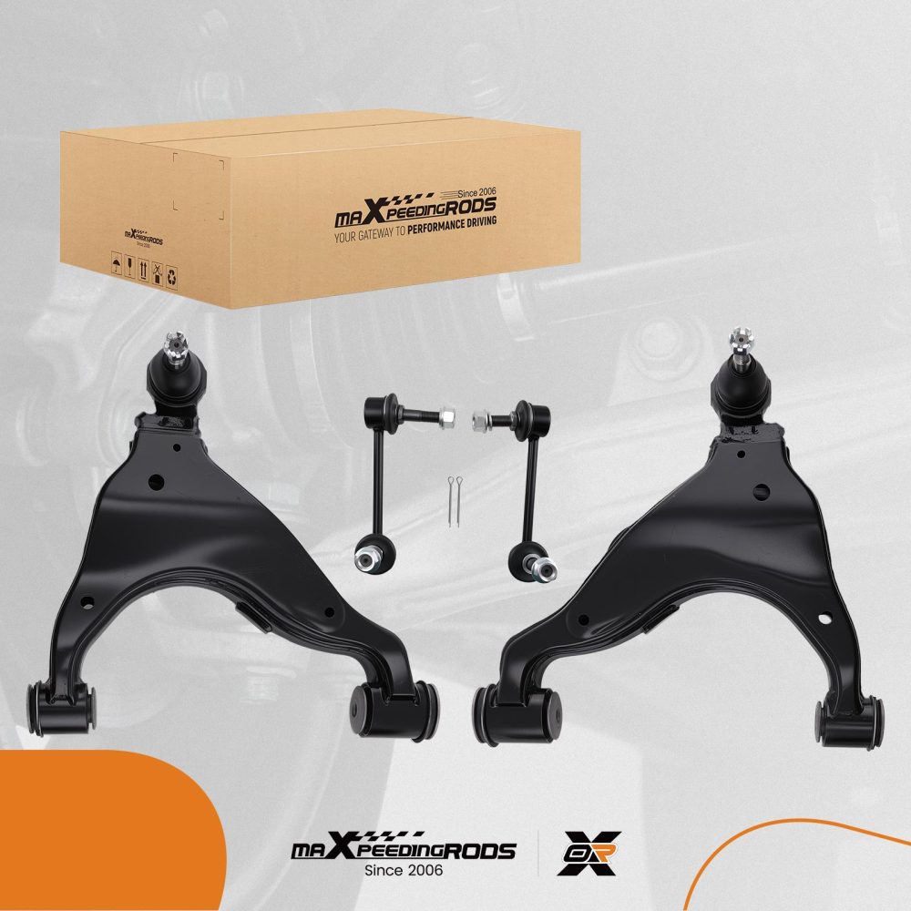 4x Front Lower Control Arm Ball Joint Sway Bar Link compatible for Toyota 4Runner 2003-2009
