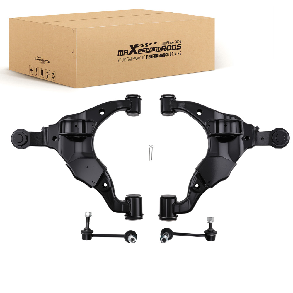 4x Front Lower Control Arm Ball Joint Sway Bar Link compatible for Toyota 4Runner 2003-2009