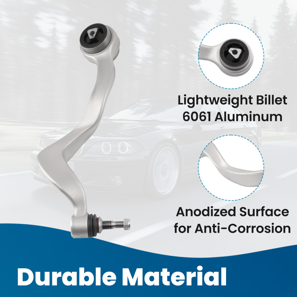 Front Lower Forward Control Arm Assembly Kit LH RH compatible for BMW 745Li 750i 2002-2008