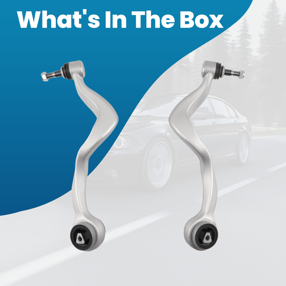 Front Lower Forward Control Arm Assembly Kit LH RH compatible for BMW 745Li 750i 2002-2008