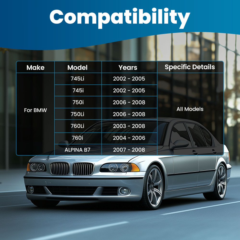 Front Lower Forward Control Arm Assembly Kit LH RH compatible for BMW 745Li 750i 2002-2008