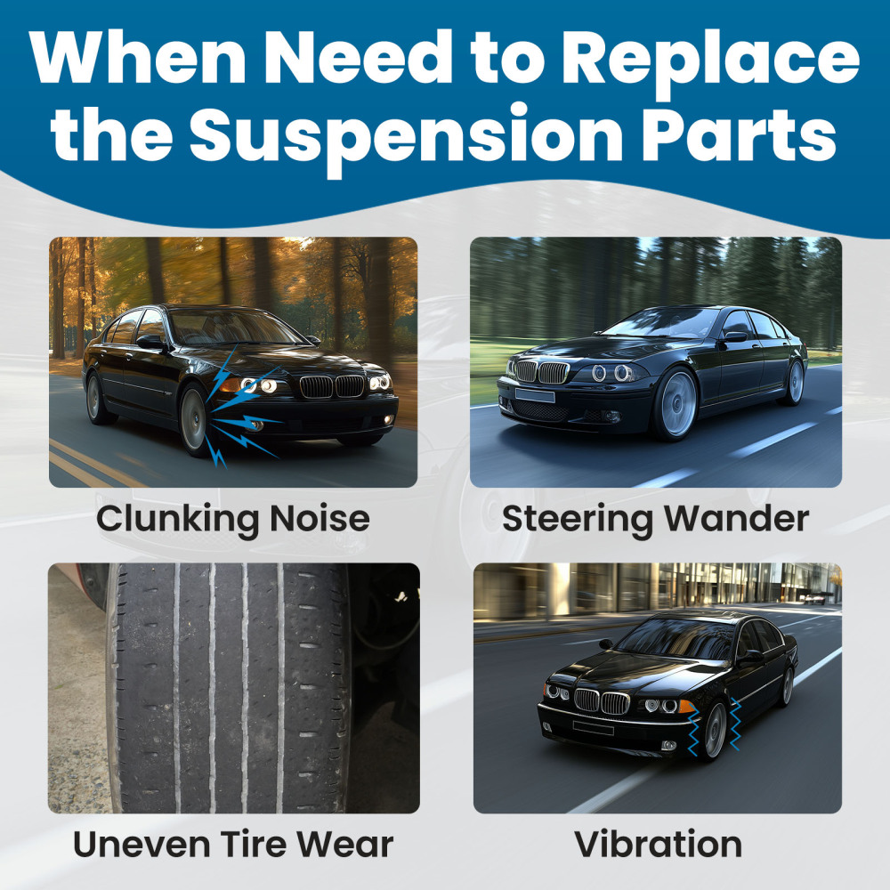 Front Lower Forward Control Arm Assembly Kit LH RH compatible for BMW 745Li 750i 2002-2008