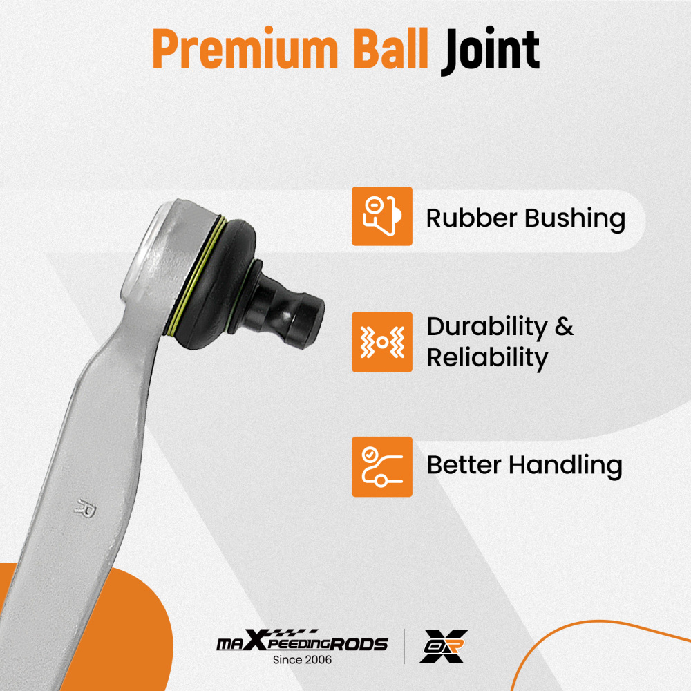 4X BRAS DE SUSPENSION AVANT GAUCHE DROIT + 2X ENSEMBLES DESSIEUX CV compatible pour AUDI A4