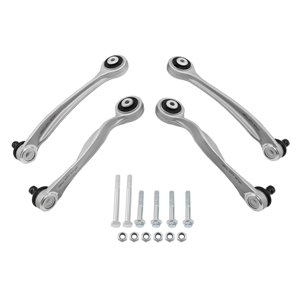 4X BRAS DE SUSPENSION + 2X AMORTISSEURS AVANT LHRH compatible pour AUDI A4 8E5 8E2 8HE 8H7
