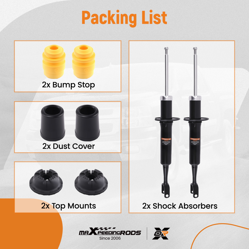 4X BRAS DE SUSPENSION + 2X AMORTISSEURS AVANT LHRH compatible pour AUDI A4 8E5 8E2 8HE 8H7