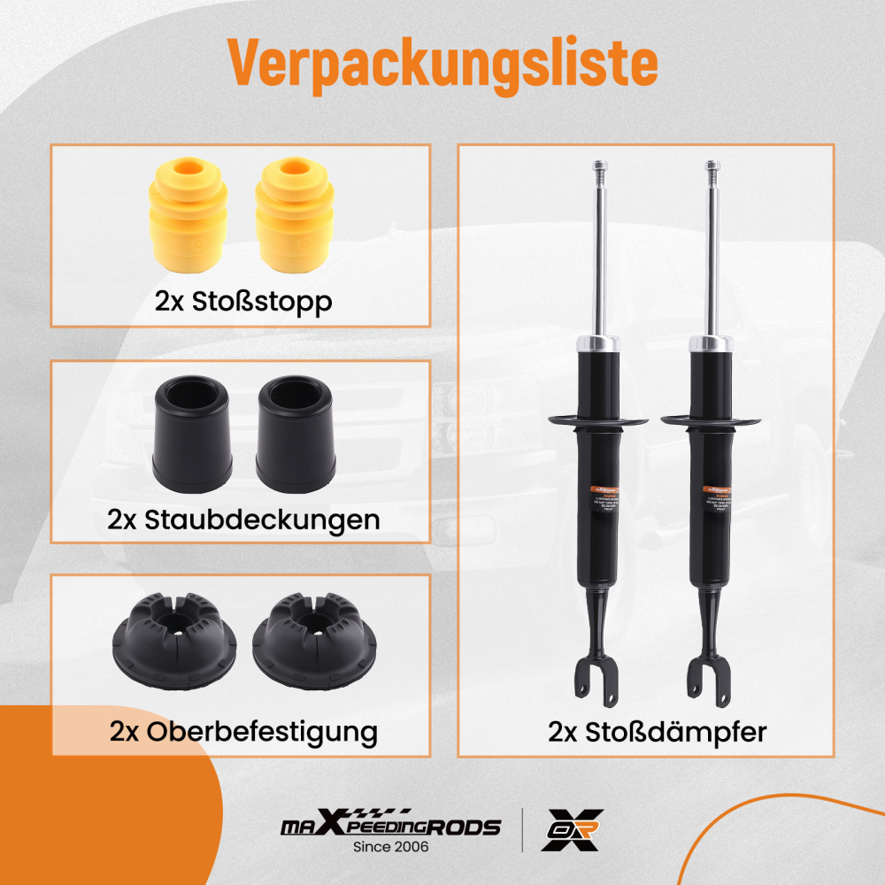 4X BRAS DE SUSPENSION + 2X AMORTISSEURS AVANT LHRH compatible pour AUDI A4 8E5 8E2 8HE 8H7