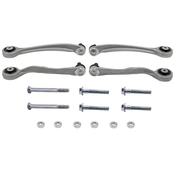 4X BRAS DE SUSPENSION + 2X AMORTISSEURS AVANT LHRH compatible pour AUDI A4 8E5 8E2 8HE 8H7
