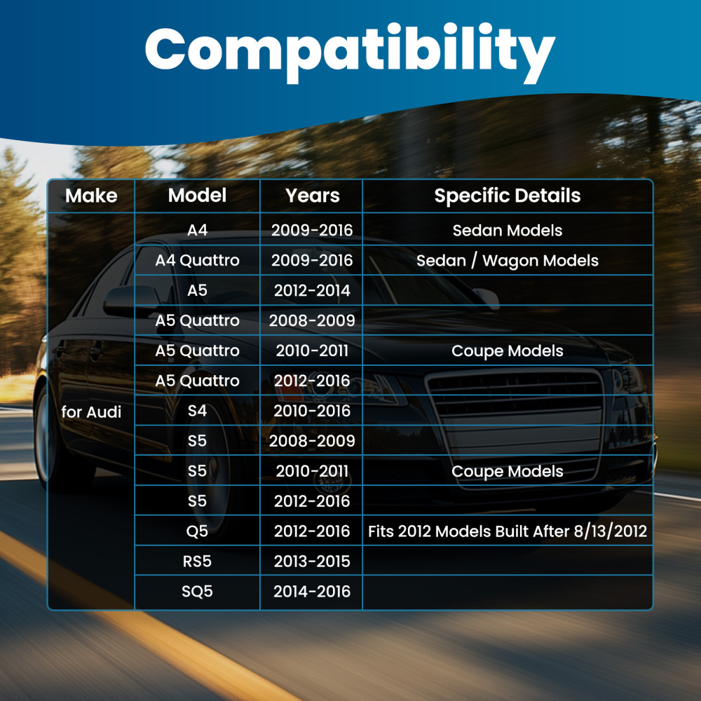 maXpeedingrods 4Pc Front Upper Control Arm Compatible for Audi A4 A5 Quattro 2009-2016