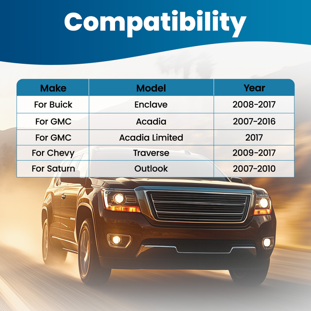 4x Rear Upper Control Arms for 2009-2017 compatible for Chevy Traverse 2008-2017 compatible for Buick Enclave