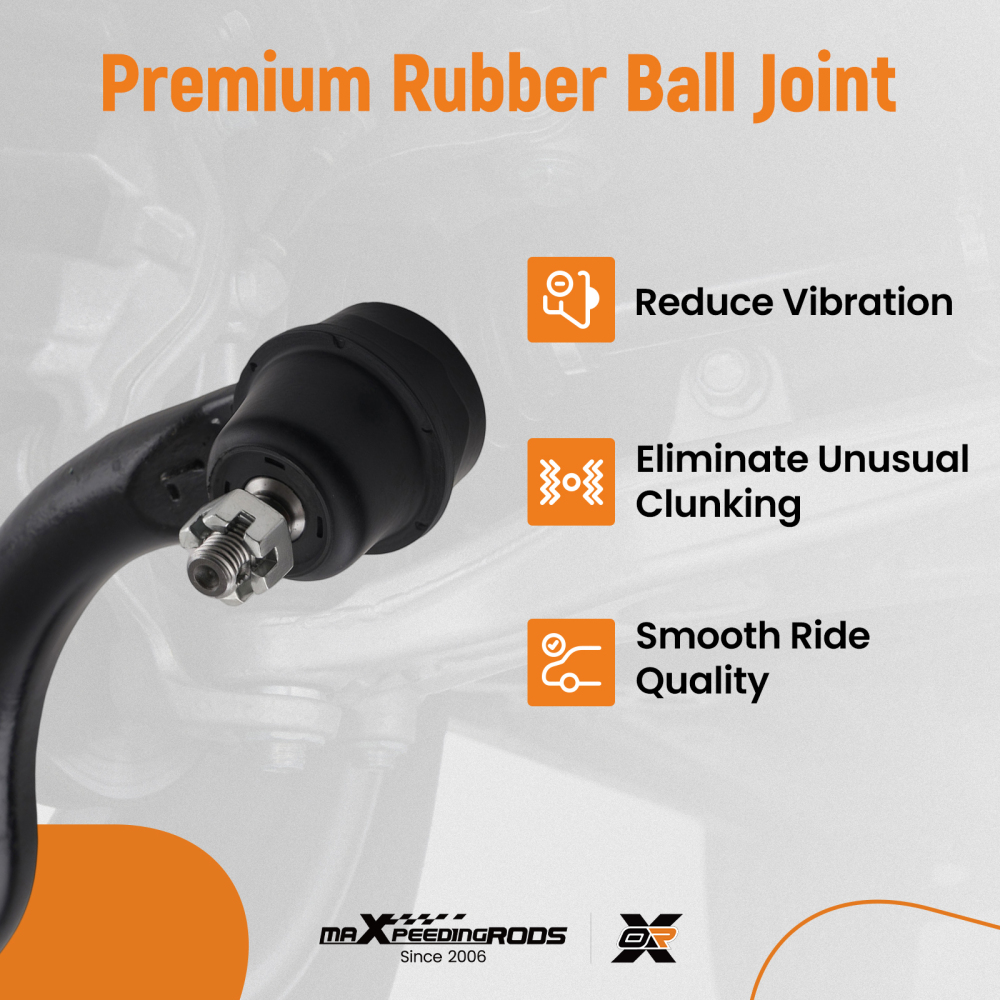 12x Front Upper Control Arms Sway Bar Tie Rods for 2003-2006 compatible for Honda Accord 3.0L