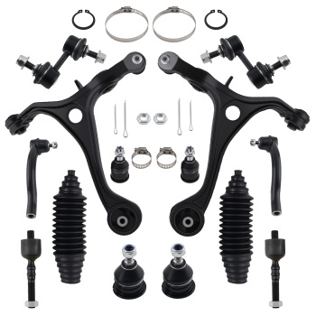 Front Lower Suspension Control Arms Tie Rods Kit for 2003 - 2006 compatible for Honda Accord