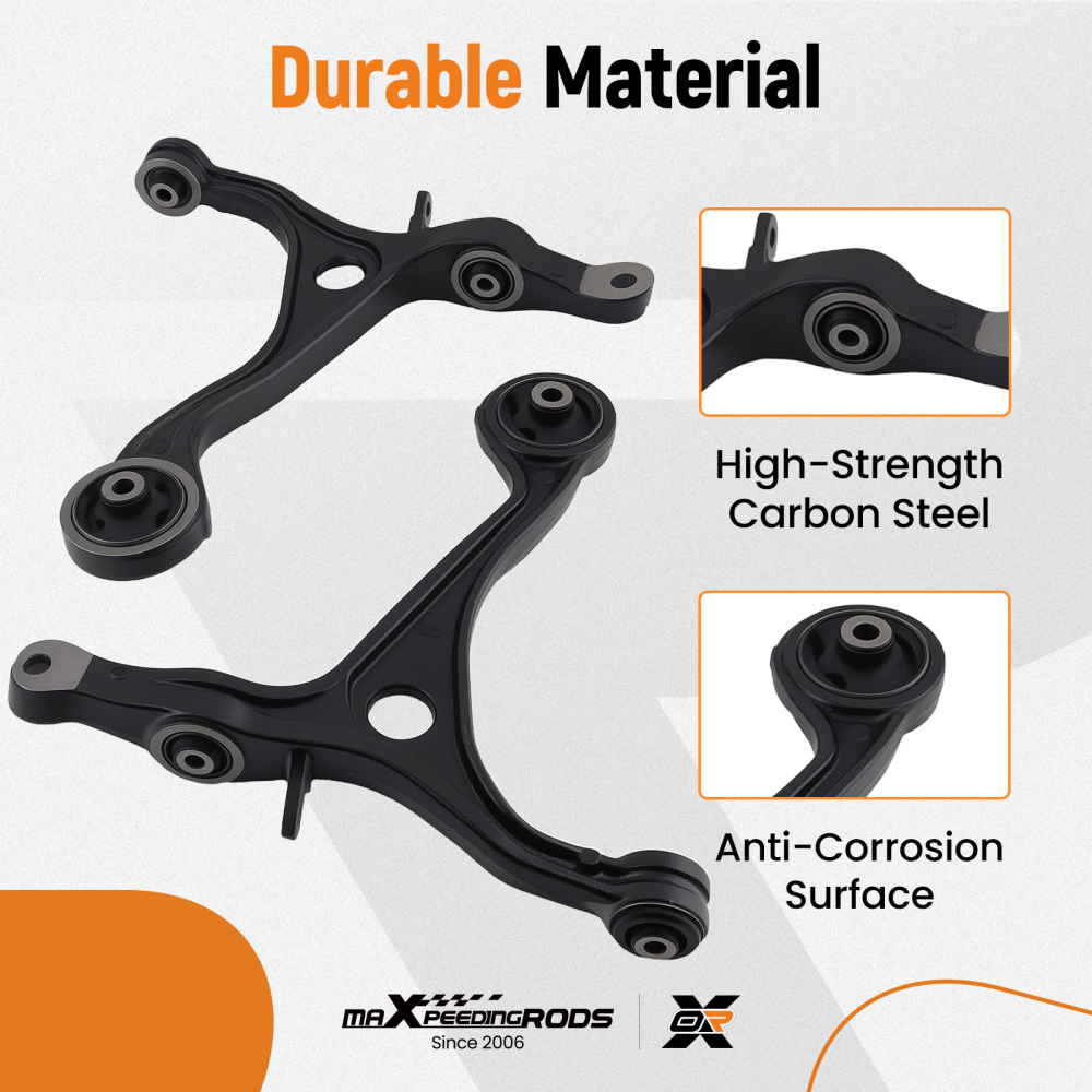 Front Lower Suspension Control Arms Tie Rods Kit for 2003 - 2006 compatible for Honda Accord