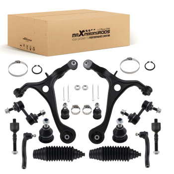 Front Lower Suspension Control Arms Tie Rods Kit for 2003 - 2006 compatible for Honda Accord