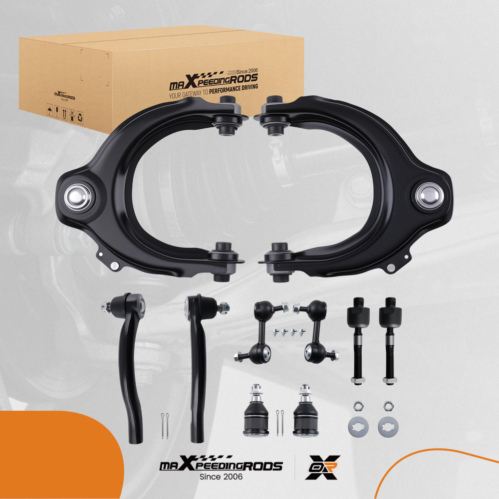 Front Upper Control Arms Tie Rod Sway Bar For 2003-2007 compatible for Honda Accord compatible for Acura TSX