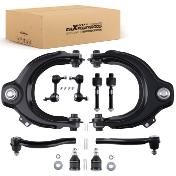 Front Upper Control Arms Tie Rod Sway Bar For 2003-2007 compatible for Honda Accord compatible for Acura TSX