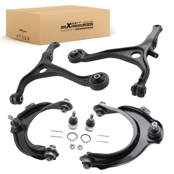 Front Upper Lower Control Arm w/Ball Joint for 2003-07 compatible for Honda Accord 2004-08 TSX