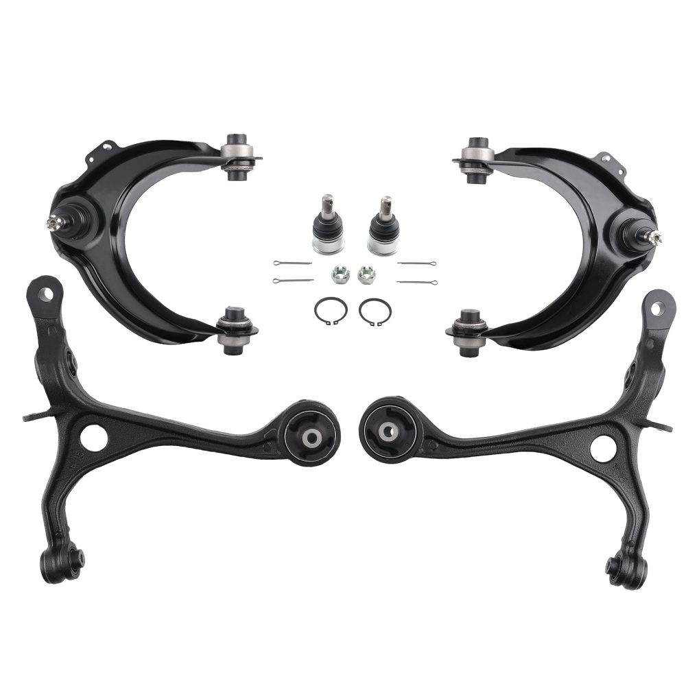 Front Upper Lower Control Arm w/Ball Joint for 2003-07 compatible for Honda Accord 2004-08 TSX