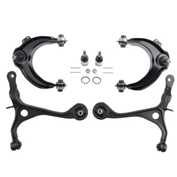 Front Upper Lower Control Arm w/Ball Joint for 2003-07 compatible for Honda Accord 2004-08 TSX