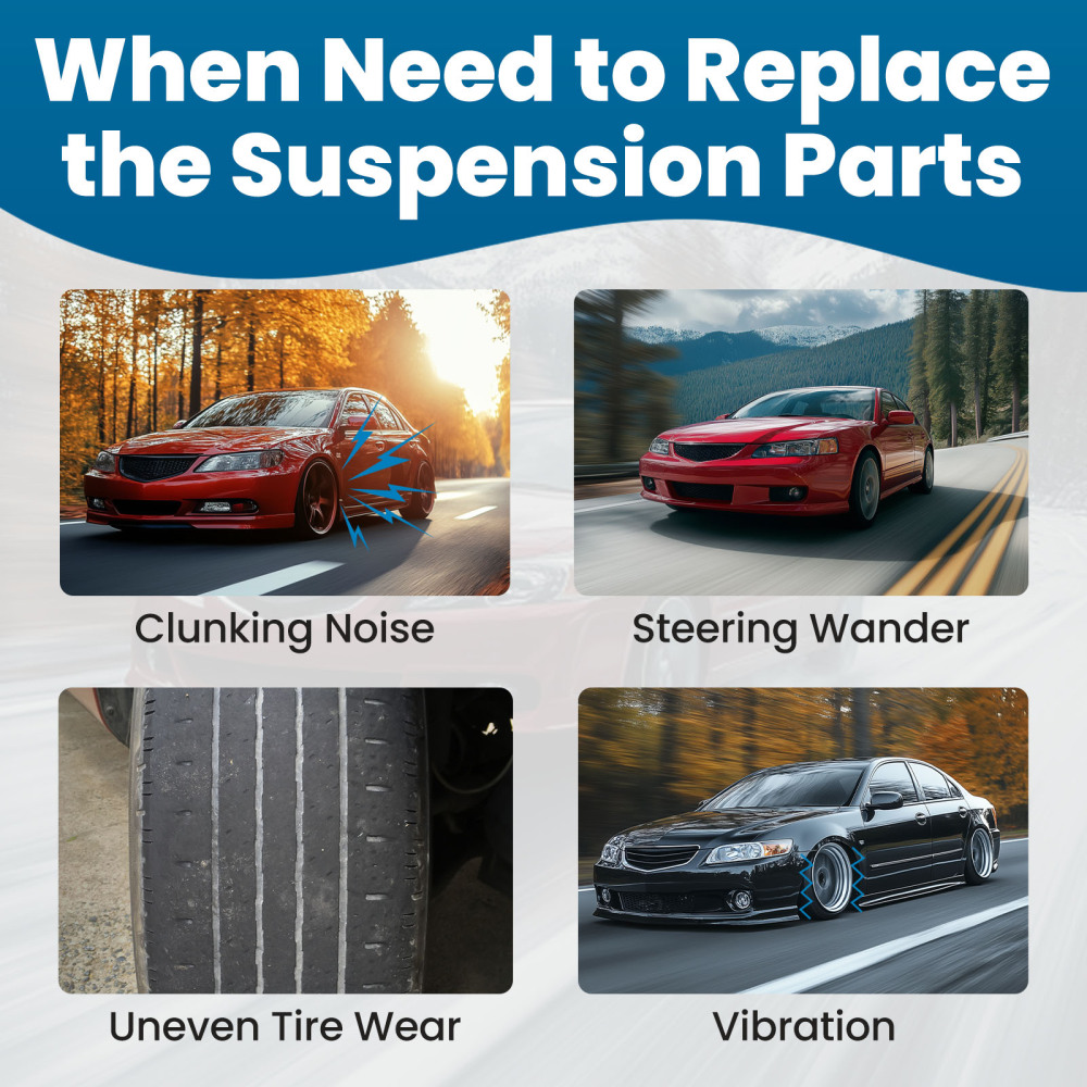 Front Upper Lower Control Arm w/Ball Joint for 2003-07 compatible for Honda Accord 2004-08 TSX