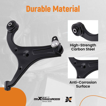 10PC Front Lower Control Arm Kit compatible for Hyundai Accent 2006-2011 517601G000