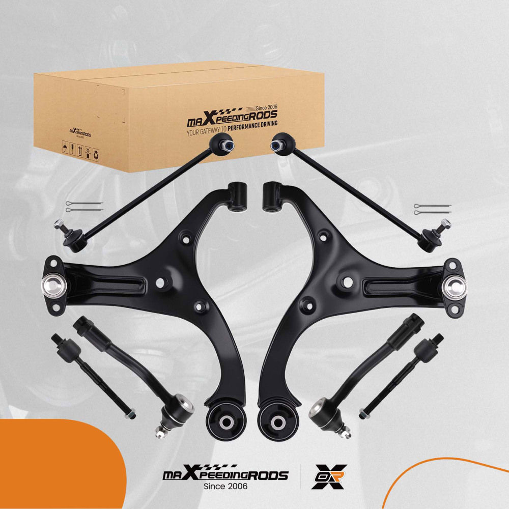 10PC Front Lower Control Arm Kit compatible for Hyundai Accent 2006-2011 517601G000